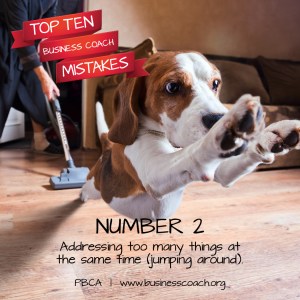 Number 2 business coach mistake
